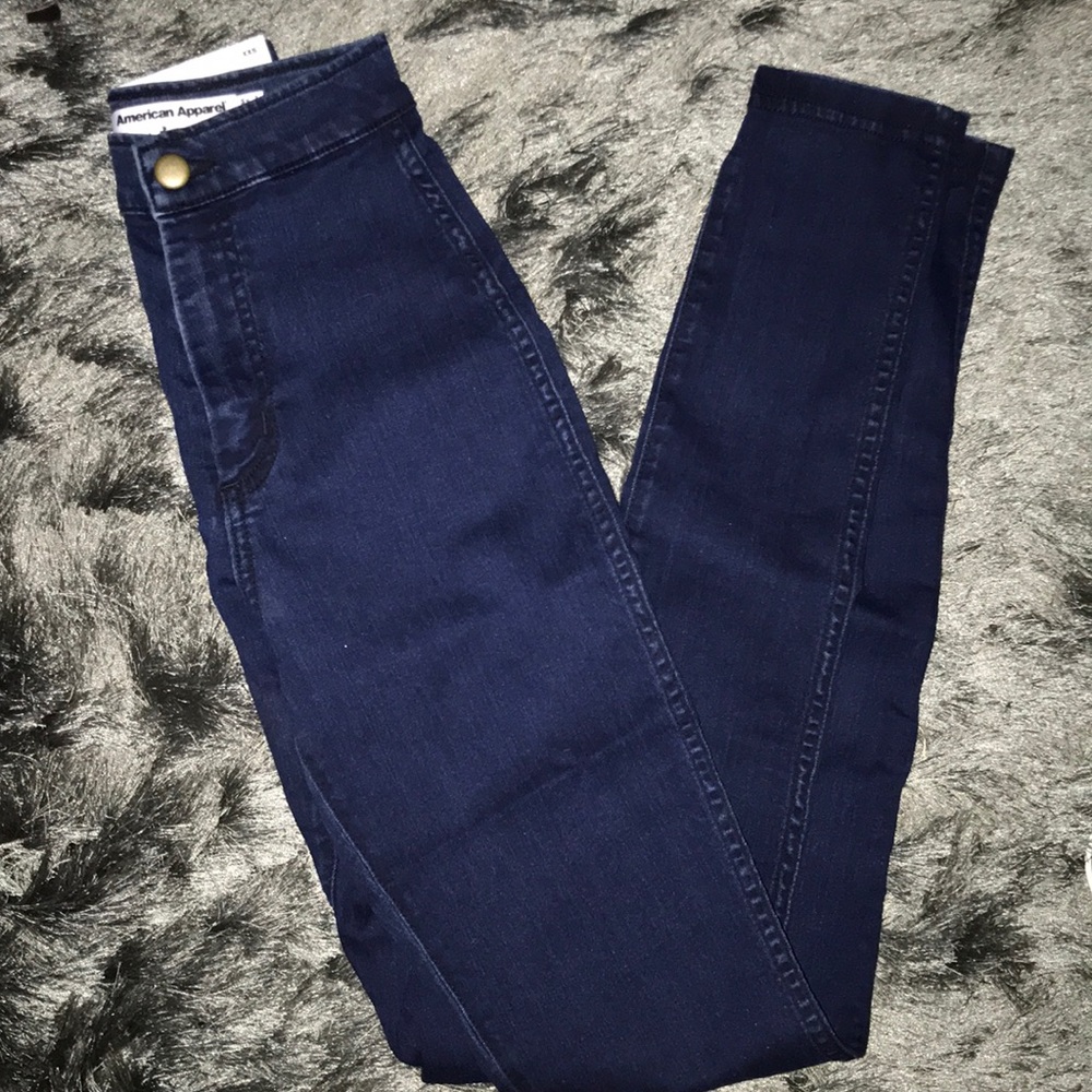Xxs American apparel high waisted  jeans NWT